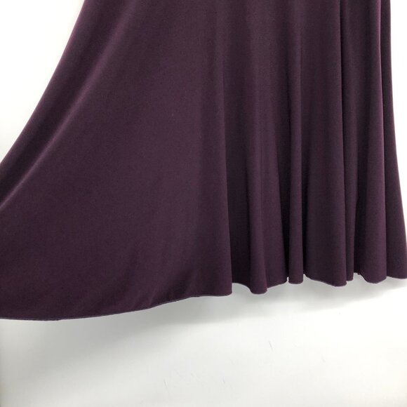 Fast Base Plum Flared Midi Skirt size L - Picture 5 of 13
